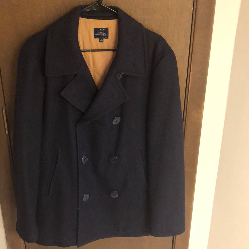 Jcrew navy peacoat